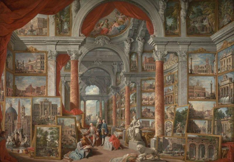 Giovanni Paolo Pannini Picture Gallery with Views of Modern Rome china oil painting image